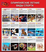 Стенд "Олимпийские летние виды спорта" - fgospostavki.ru - Хабаровск