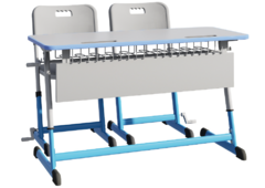 Парта NOMAD V двухместная регулируемая по высоте с антивандальной кромкой - fgospostavki.ru - Хабаровск