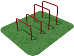 Упоры для отжимания цельносварные, разноуровневые  - fgospostavki.ru - Хабаровск