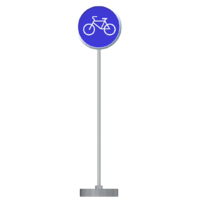 Знак дорожный "Велосипедная дорожка" 4.4 типоразмер 40 на стойке с основанием 3кг - fgospostavki.ru - Хабаровск