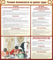 Стенд "Техника безопасности на уроках труда" - fgospostavki.ru - Хабаровск