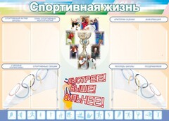 Стенд "Спортивная жизнь" Вариант 2 - fgospostavki.ru - Хабаровск