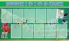 Стенд "Подготовка к ЕГЭ и ОГЭ по биологии" Вариант 2 - fgospostavki.ru - Хабаровск