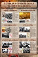 Стенд "Великая отечественная война (битвы)" - fgospostavki.ru - Хабаровск