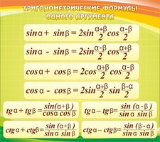 Стенд "Тригонометрические формулы" - fgospostavki.ru - Хабаровск