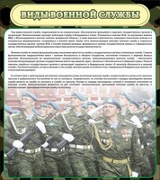 Стенд "Виды военной службы" - fgospostavki.ru - Хабаровск