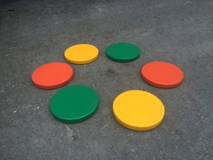 Диски цветные амортизационные деревянные (комплект 6 штук) - fgospostavki.ru - Хабаровск