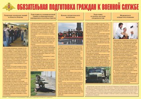 Плакат "Обязательная подготовка граждан к военной службе" - fgospostavki.ru - Хабаровск