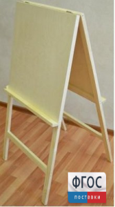 Мольберт двухсторонний деревянный Хлопушка - fgospostavki.ru - Хабаровск