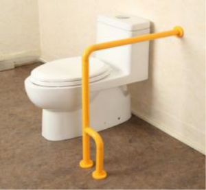 Поручень опорный с боковой опорой "Антибак" 700 х 600 х 120 миллиметров - fgospostavki.ru - Хабаровск