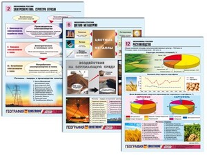 Комплект таблиц по географии "Экономика России" раздаточные (цветные, ламинированные, А4, 16 штук) - fgospostavki.ru - Хабаровск