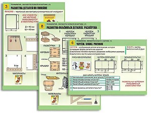Комплект таблиц "Технология. Обработка бумаги и картона-1" (8 таблиц, А1, ламинированные, с раздаточным материалом) - fgospostavki.ru - Хабаровск