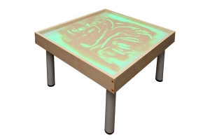 Столик на ножках для рисования песком "Радуга" с подсветкой RGB - fgospostavki.ru - Хабаровск
