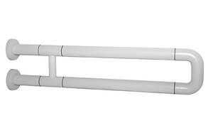 Поручень неоткидной двухопорный с антибактериальным покрытием (белый) - fgospostavki.ru - Хабаровск