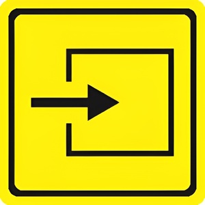 Тактильный знак (вход в помещение) 150х150 - fgospostavki.ru - Хабаровск