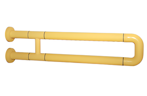 Поручень неоткидной двухопорный с антибактериальным покрытием (желтый) - fgospostavki.ru - Хабаровск