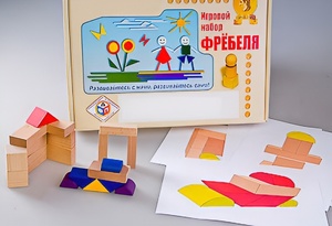 Игровой набор Фребеля "Конструктор деревянный без соединений-2" (Серия "Эксперимент") - fgospostavki.ru - Хабаровск