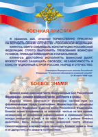 Таблица "Военная присяга. Боевое знамя" (100х140 сантиметров, винил) - fgospostavki.ru - Хабаровск