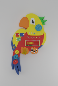 Бизиборд «Разноцветный попугай» - fgospostavki.ru - Хабаровск