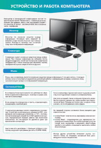 Стенды "Устройство и работа компьютера" - fgospostavki.ru - Хабаровск
