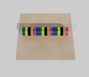 Тактильно-развивающая панель с разноцветными кругами - fgospostavki.ru - Хабаровск