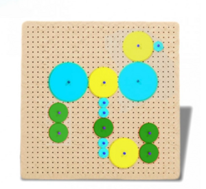 Тактильно-развивающая панель с разноцветными шестеренками - fgospostavki.ru - Хабаровск