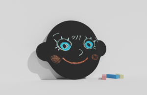 Фигурная грифельная меловая доска на тему эмоций - fgospostavki.ru - Хабаровск