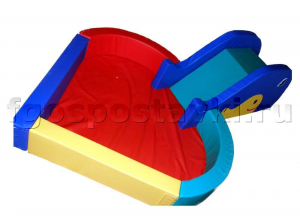 Сухой бассейн "Сердечко" с горкой 160х80х90 сантиметров - fgospostavki.ru - Хабаровск