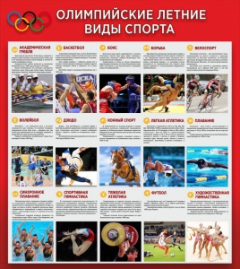 Стенд "Олимпийские летние виды спорта" - fgospostavki.ru - Хабаровск