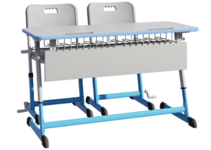 Парта NOMAD V двухместная регулируемая по высоте с антивандальной кромкой - fgospostavki.ru - Хабаровск