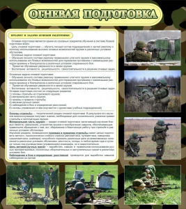 Стенд "Огневая подготовка" Вариант 2 - fgospostavki.ru - Хабаровск
