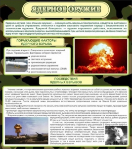 Стенд "Ядерное оружие" - fgospostavki.ru - Хабаровск