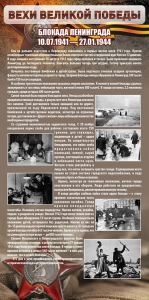 Стенд "Блокада Ленинграда" - fgospostavki.ru - Хабаровск