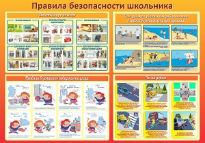 Стенд "Правила безопасности школьника" - fgospostavki.ru - Хабаровск