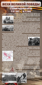 Стенд "Сталинградская битва" - fgospostavki.ru - Хабаровск