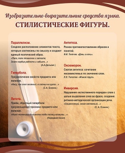 Стенд "Стилистические фигуры" Вариант 2 - fgospostavki.ru - Хабаровск