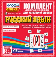 Динамические раздаточные пособия. Русский язык (комплект демонстрационных материалов). Касса букв, слогов, звуковых схем с набором интерактивных таблиц. - fgospostavki.ru - Хабаровск