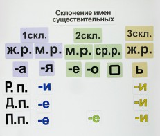 Набор магнитных карточек "Склонение имен существительных" - fgospostavki.ru - Хабаровск