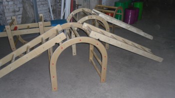 Лестница навесная с зацепами (420*2280 миллиметров, дерево) - fgospostavki.ru - Хабаровск