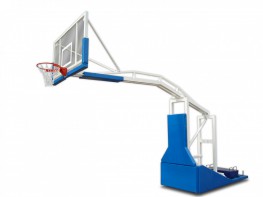 Стойка баскетбольная мобильная складная с выносом 2,25 метра с электроподъемом стрелы (без противовесов) - fgospostavki.ru - Хабаровск