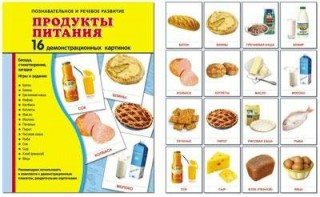 Демонстрационные карточки "Продукты питания" - fgospostavki.ru - Хабаровск