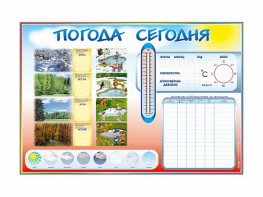 Стенд-уголок маркерный "Погода сегодня" - fgospostavki.ru - Хабаровск