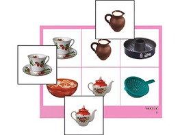 Логопедическое лото "Посуда" (4 планшета, 24 карточки, цветное, ламинированное) - fgospostavki.ru - Хабаровск