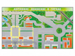 Доска магнитно-маркерная панорамная "Дорожное движение в городе" - fgospostavki.ru - Хабаровск