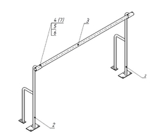 Станок хореографический напольный (1,5 метра, однорядный) - fgospostavki.ru - Хабаровск