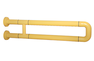 Поручень неоткидной двухопорный с антибактериальным покрытием (желтый) - fgospostavki.ru - Хабаровск