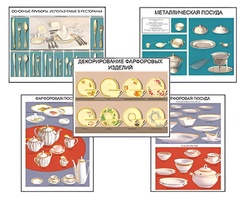 Плакаты ПРОФТЕХ "Виды посуды" (15 пл, винил, 70х100) - fgospostavki.ru - Хабаровск
