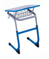 Парта одноместная регулируемая по высоте (наклонная столешница) с антивандальной кромкой - fgospostavki.ru - Хабаровск