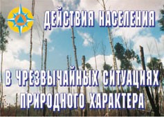 Комплект плакатов "Действия населения в ЧС природного характера" - fgospostavki.ru - Хабаровск