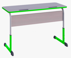 Парта SMARTY KEY двухместная регулируемая по высоте с антивандальной кромкой - fgospostavki.ru - Хабаровск